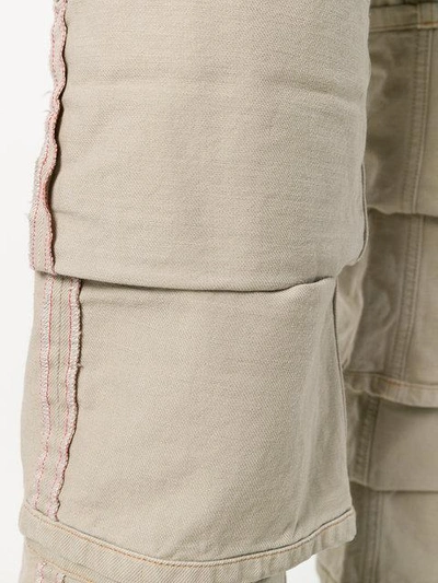 Shop Y/project Y / Project Layered Straight-leg Jeans - Neutrals