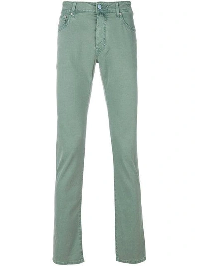 Shop Jacob Cohen Skinny Trousers - Green