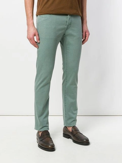 Shop Jacob Cohen Skinny Trousers - Green