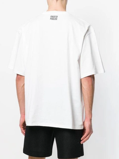 Shop Fausto Puglisi Sun Print T-shirt - White