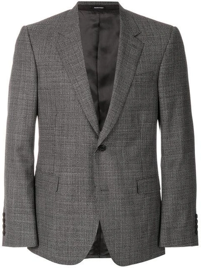 Shop Alexander Mcqueen Classic Blazer In Grey