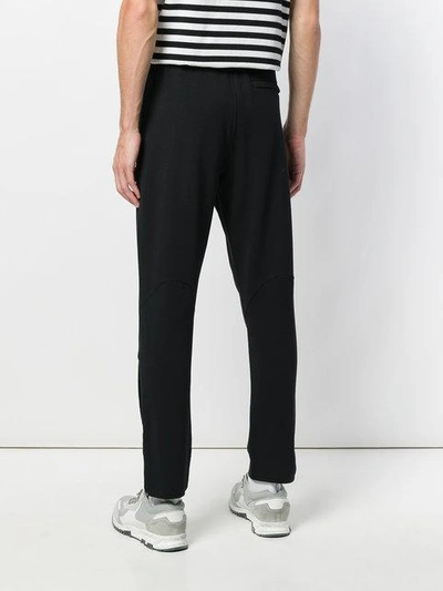 Shop Kenzo Zip Cuff Track Pants - Black