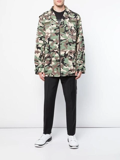 Shop Mastermind Japan Camouflage Print Jacket