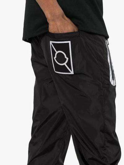 Shop Moncler X Craig Green Contrast Pocket Trousers In Black