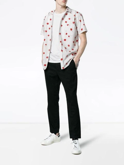 Shop Comme Des Garçons Shirt Splatter Print Shirt In White