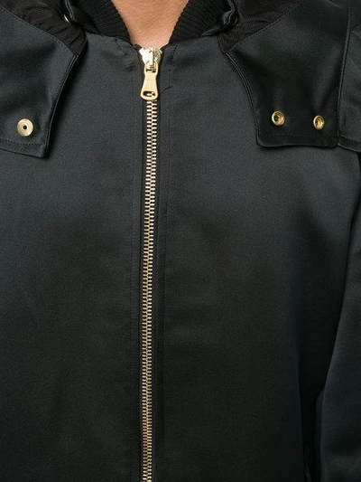 Shop Pierre Balmain Hooded Parka In Black