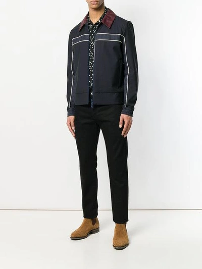 Givenchy Logo Panel Straight Leg Jeans In Black