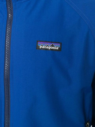 Shop Patagonia Logo Bomber Jacket - Blue