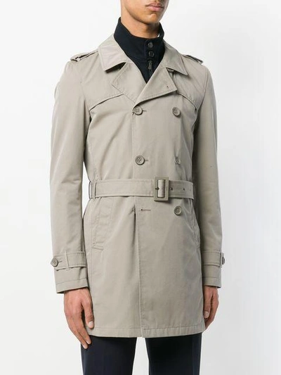 Shop Herno Double Breasted Trench Coat