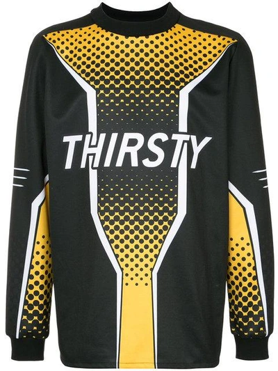 Shop Strateas Carlucci Thirsty Slogan Sweatshirt - Black