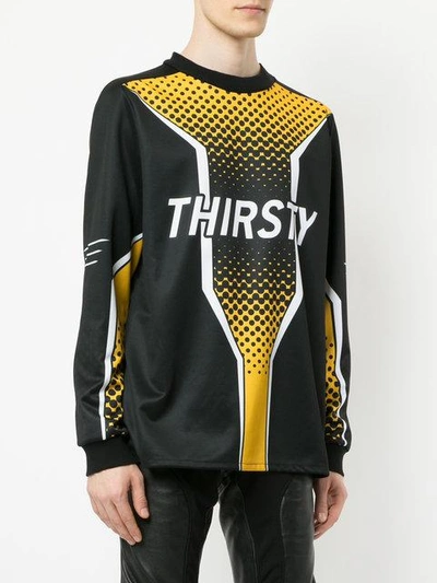 Shop Strateas Carlucci Thirsty Slogan Sweatshirt - Black