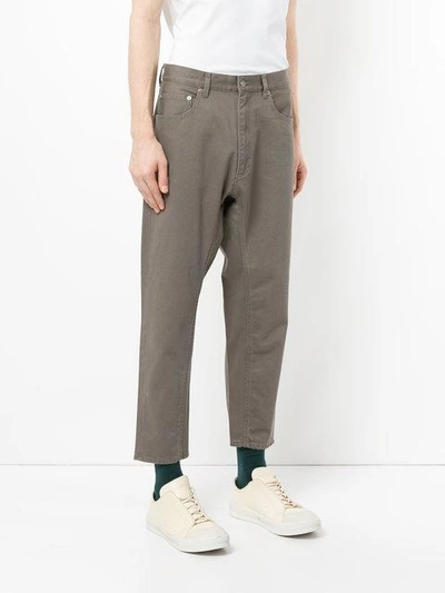 Shop Undercover Cropped Trousers - Brown