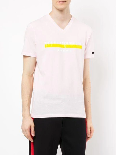 Shop Guild Prime V-neck T-shirt - Pink