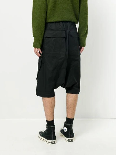 Shop Rick Owens Drkshdw Cargo Pods Shorts In Black