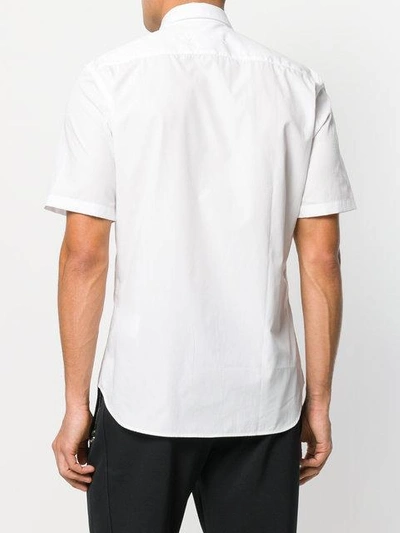 Shop Maison Margiela Short Sleeved Shirt In White
