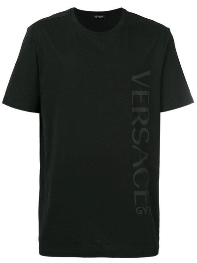 Shop Versace Logo Gym T In Black