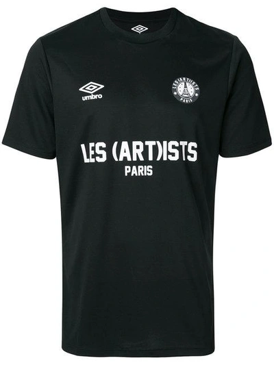 Shop Les Artists Les (art)ists Logo Printed T-shirt In Black