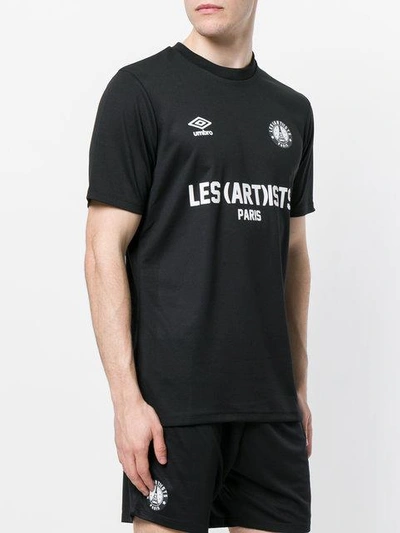 Shop Les Artists Les (art)ists Logo Printed T-shirt In Black