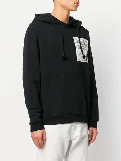 Shop Maison Margiela Stereotype Hoodie In Black