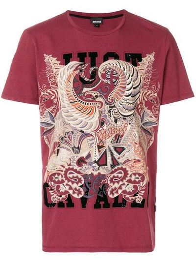 Shop Just Cavalli Embroidered T-shirt