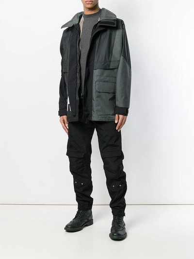 Shop Gmbh Colour-block Zipped Jacket - Black