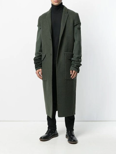 Shop Rick Owens Single-breasted Coat In 75