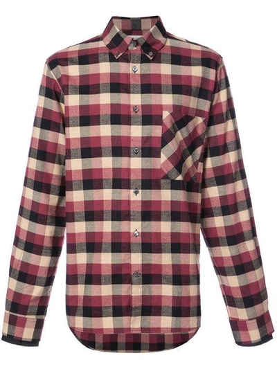 Shop Public School Checked Shirt In Red