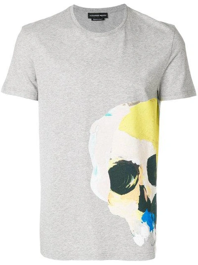 Shop Alexander Mcqueen Skull Print T-shirt