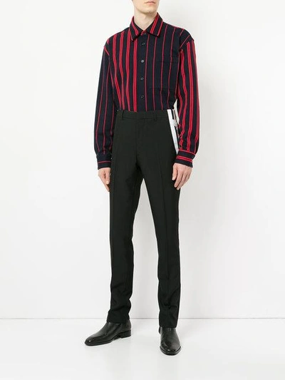 stripe detail trousers