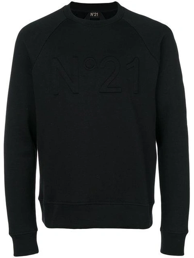 Shop N°21 Logo Sweatshirt In Black