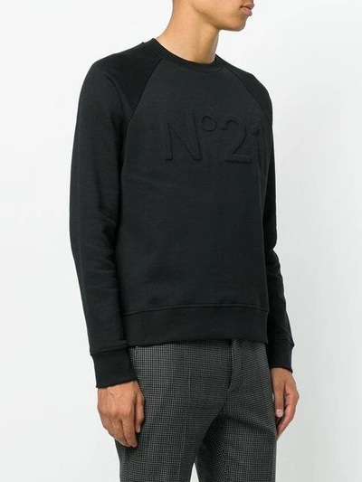 Shop N°21 Logo Sweatshirt In Black