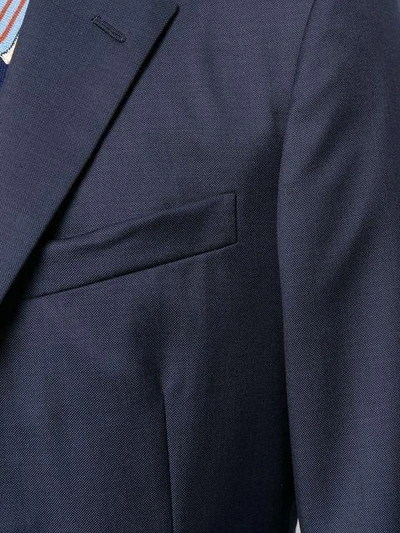 Shop Prada Single Breasted Formal Suit In Blue