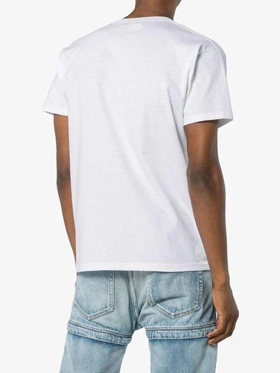 Shop Just A T-shirt Brad Feuerhelm Handbag Print Cotton T Shirt - White