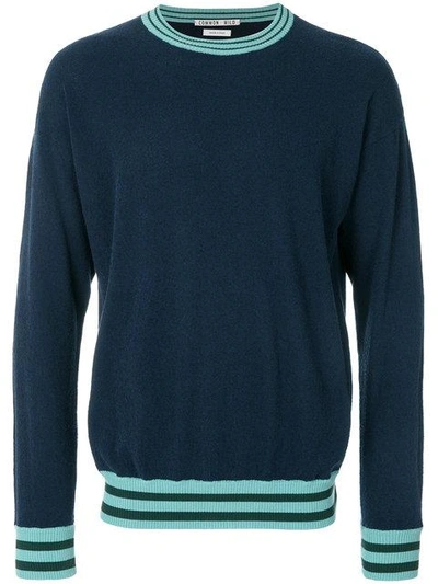 Shop Common Wild Crew Neck Jumper - Blue