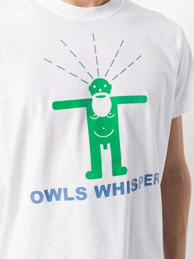 Shop Walter Van Beirendonck Owls Whisper Print T In White