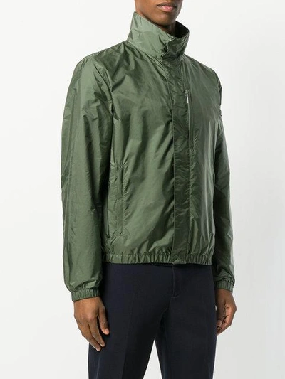 Shop Prada Lightweight Funnel-neck Jacket - Green