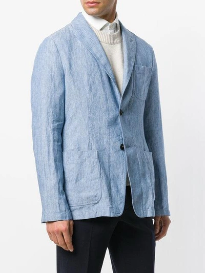 Shop Giorgio Armani Casual Blazer - Blue