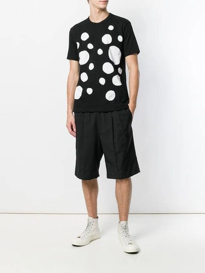 Shop Comme Des Garçons Shirt Polka Dot T-shirt - Black