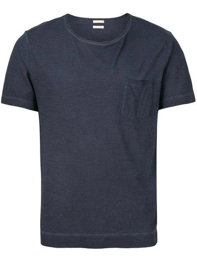 Shop Massimo Alba Patch Pocket T-shirt In Blue