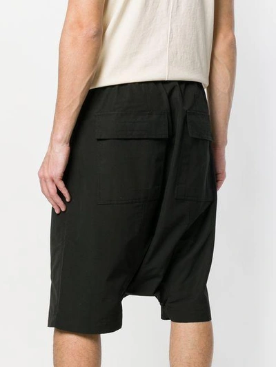Shop Rick Owens Drkshdw Minimalist Style Shorts - Black