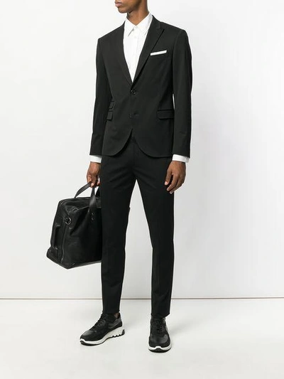Shop Neil Barrett Two Piece Formal Suit In Black