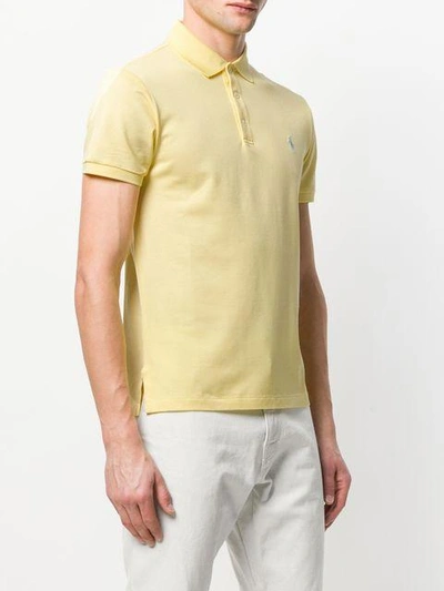 Shop Polo Ralph Lauren Slim Fit Polo Shirt - Yellow
