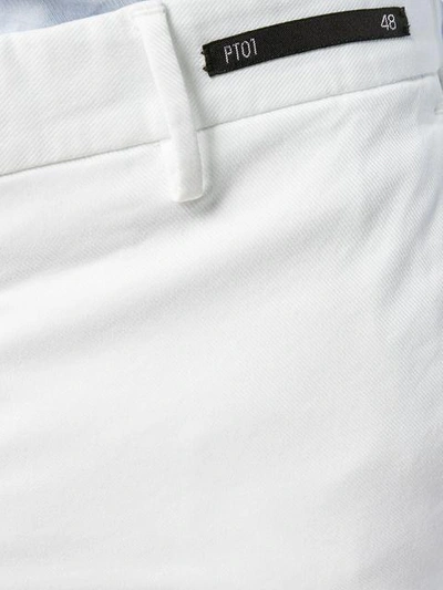 Shop Pt01 Super Slim Chino Trousers - White
