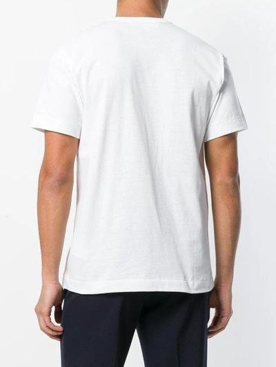 Shop Comme Des Garçons Play Heart Motif T-shirt In White