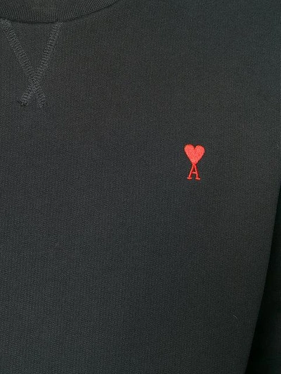 Shop Ami Alexandre Mattiussi Ami De Coeur Sweatshirt In Black