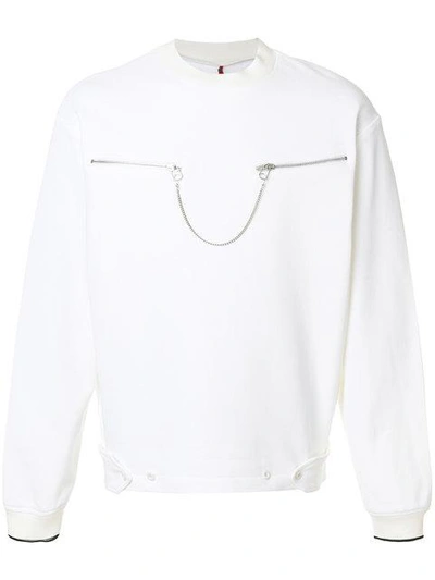 Shop Oamc Zip Chain Sweatshirt
