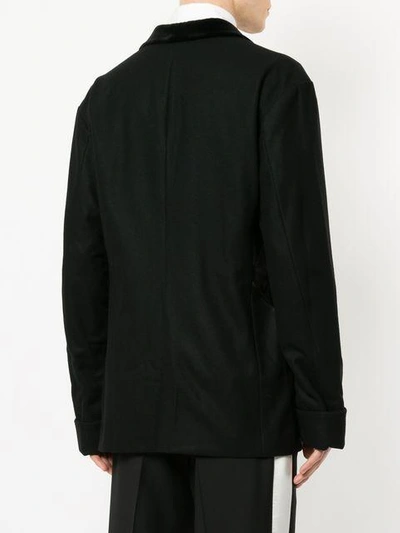 Shop Yohji Yamamoto I-gore Patch Detail Jacket In Black