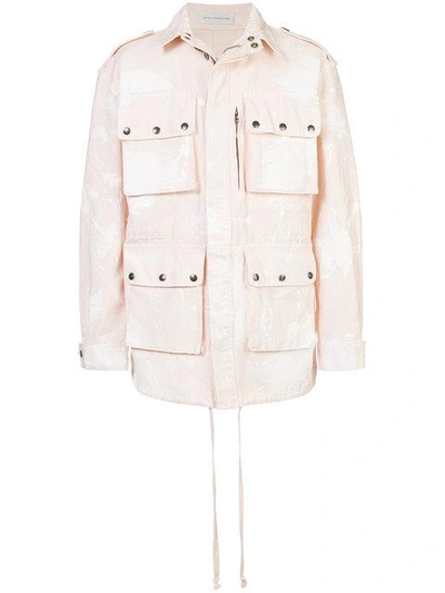 Shop Faith Connexion Multi-pocket Military Jacket - Pink