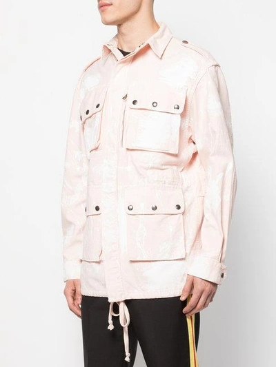 Shop Faith Connexion Multi-pocket Military Jacket - Pink