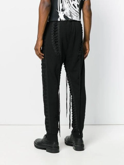 Shop Ktz Lace-up Track Pants - Black